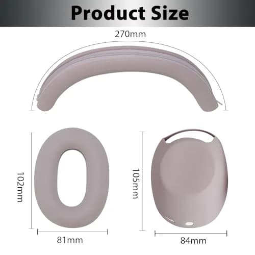 Adhiper 3-in-1 Silicone Sweat Case Cover for Sony WH-1000XM6 Headphones | Sweatproof & Washable (70-120 chars) thumbnail 4