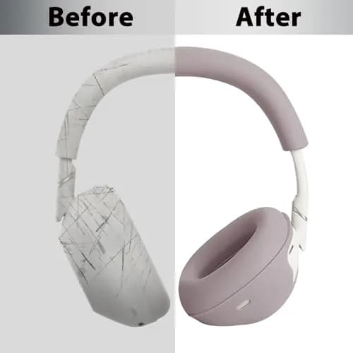 Adhiper 3-in-1 Silicone Sweat Case Cover for Sony WH-1000XM6 Headphones | Sweatproof & Washable (70-120 chars) thumbnail 3