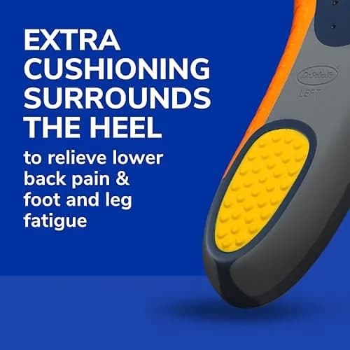 Dr. Scholl's Heavy Duty Support Orthotics for Men, Size 8-14 (2 Pairs) | Clinically Proven Pain Relief & Shock Absorption thumbnail 6