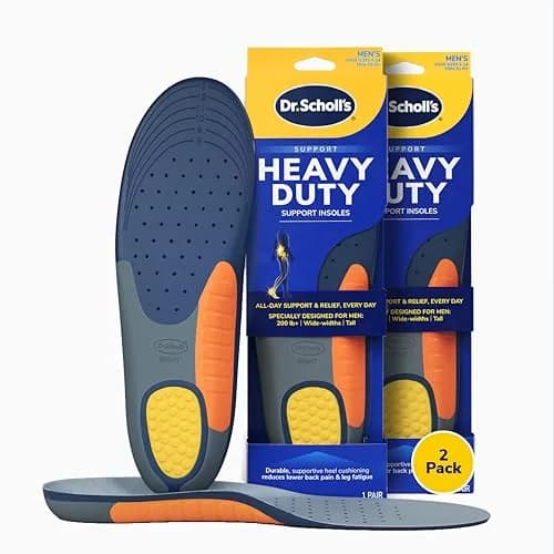 Dr. Scholl's Heavy Duty Support Orthotics for Men, Size 8-14 (2 Pairs) | Clinically Proven Pain Relief & Shock Absorption thumbnail 1