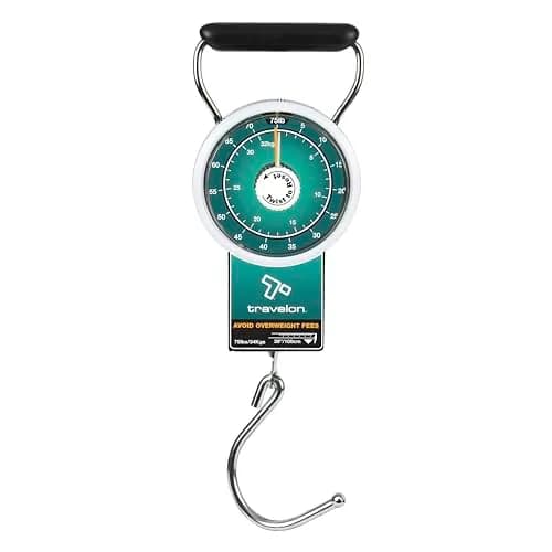 Travelon Stop & Lock Luggage Scale with Tape Measure, 34 kg (75 lbs) | Save on Baggage Fees thumbnail 1