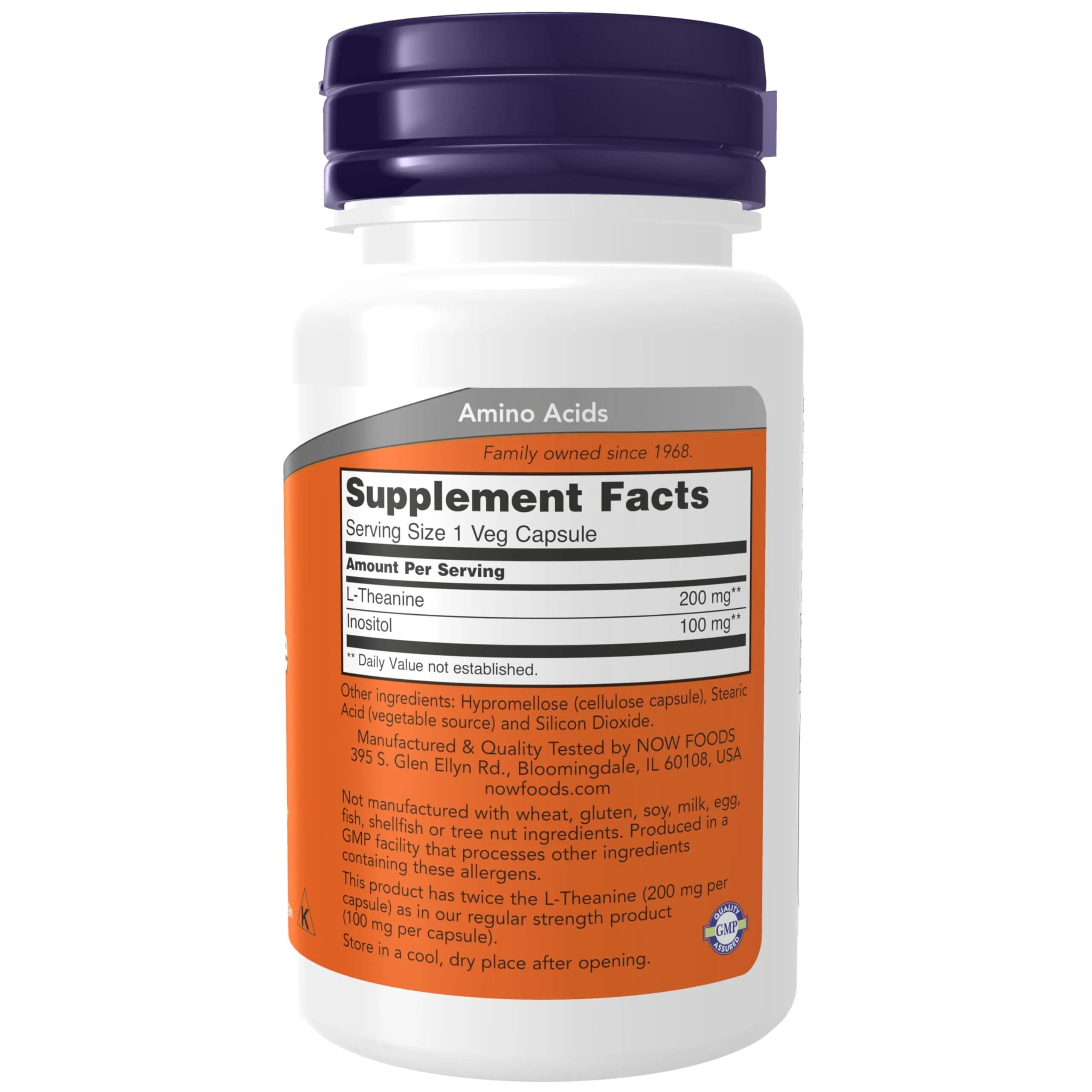NOW Foods L-Theanine with Inositol + GABA Supplements Bundle 220 Count (220 Count) | Stress Management with Neurotransmitter Support - view 2