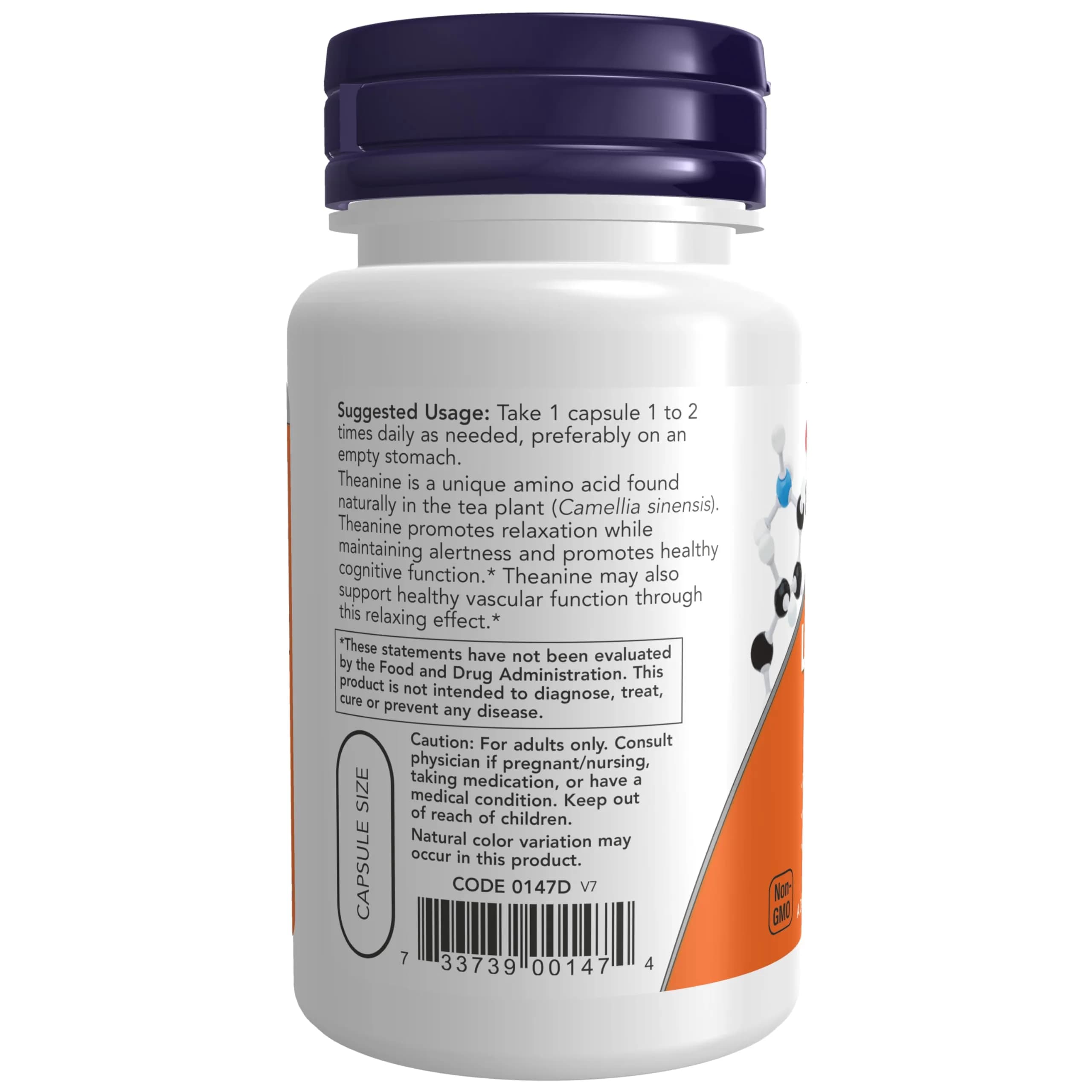 NOW Foods L-Theanine with Inositol + GABA Supplements Bundle 220 Count (220 Count) | Stress Management with Neurotransmitter Support - view 3