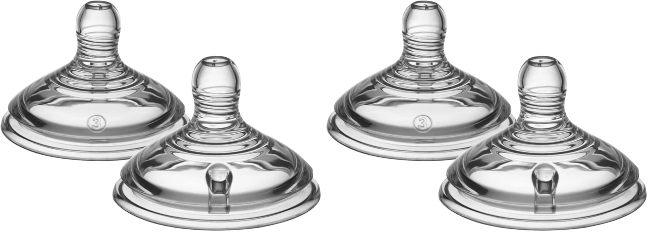 Tommee Tippee Natural Start Slow Flow Bottle Nipples - Pack of 2, Transparent - main product image