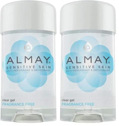 Almay Hypoallergenic Gel Antiperspirant Deodorant for Sensitive Skin, Fragrance-Free, 133ml (4.5 fl oz) | All Day Wetness Protection thumbnail 1