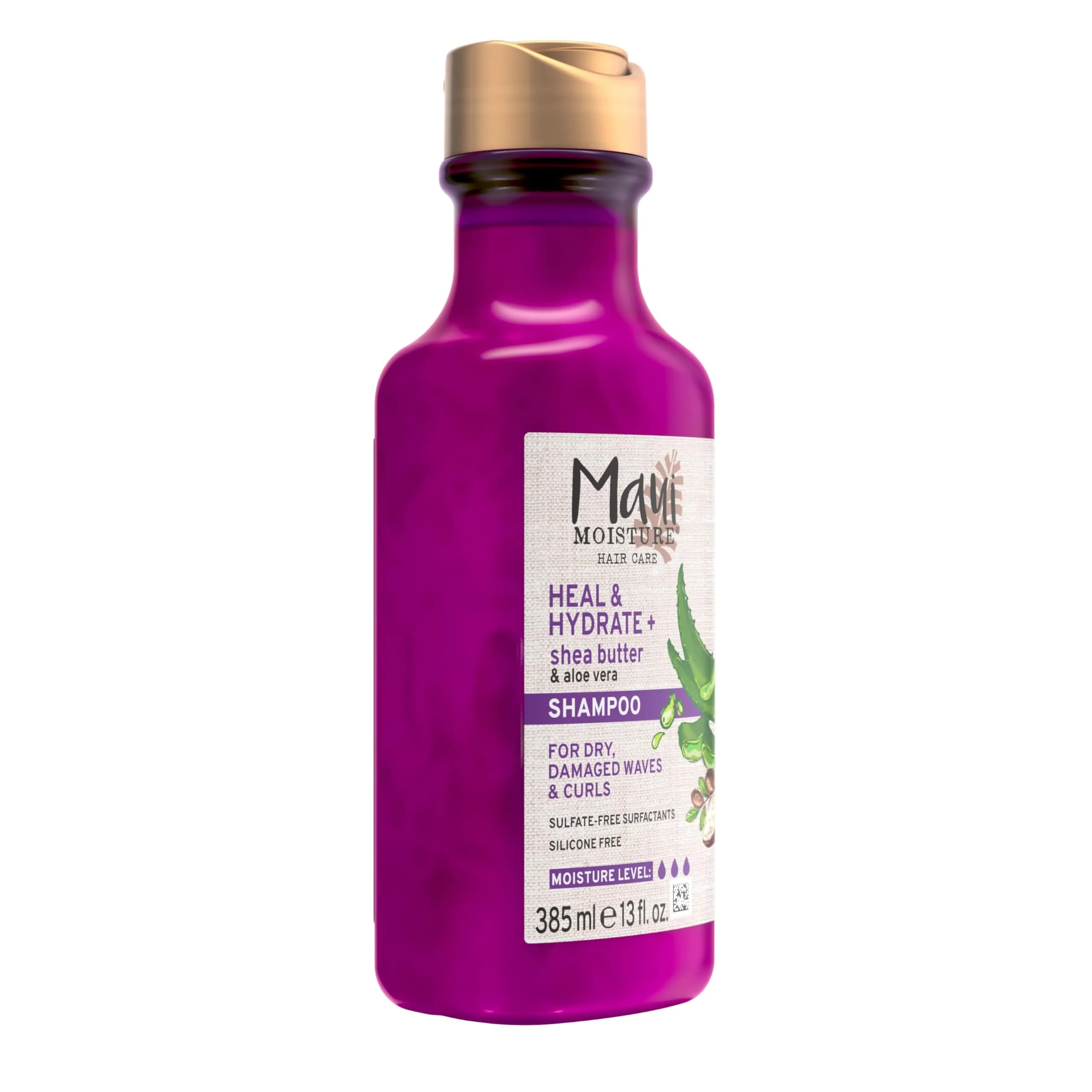 Maui Moisture Heal & Hydrate + Shea Butter Shampoo 750ml (26 fl oz) | Deeply Moisturizes Tight Curly Hair - view 4