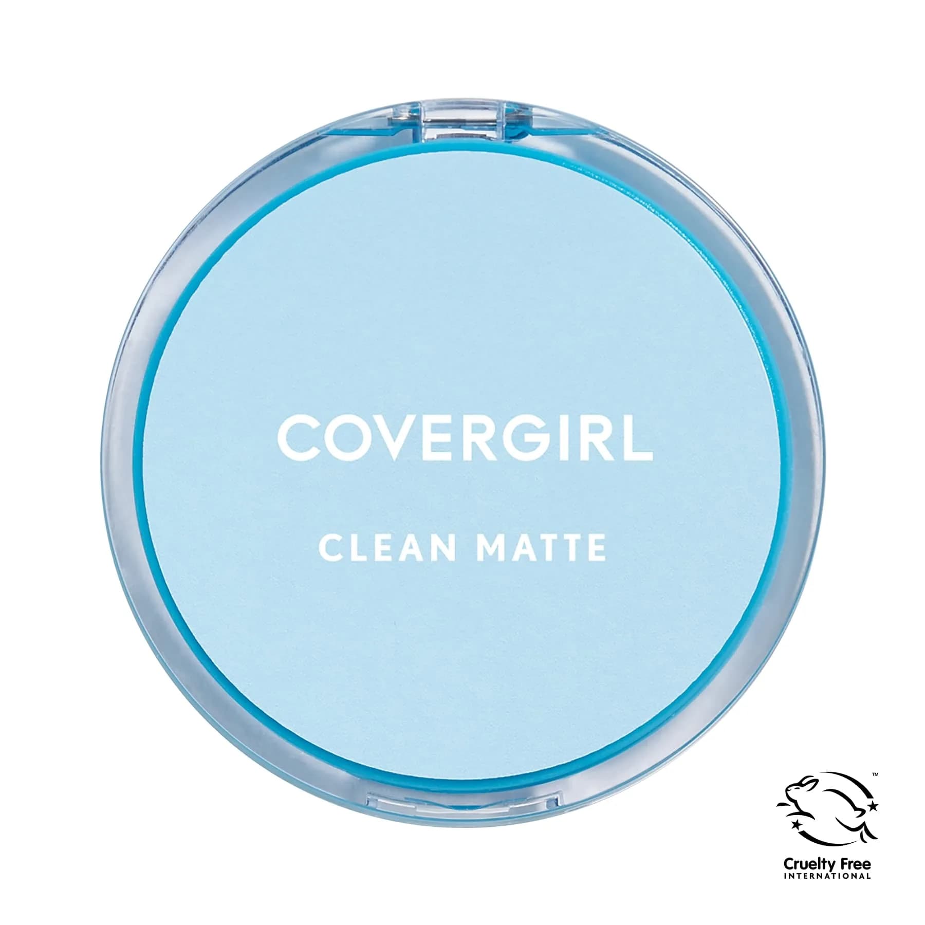 COVERGIRL Clean Matte Pressed Powder, Medium Light 535, 0.7 oz (20g) | Shine-Free Finish for Oily Skin - view 2