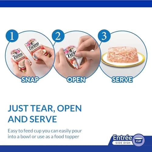 INABA Twins for Cats Tuna & Chicken with Scallop Recipe, 29.52ml (1.23 Fl Oz) per Serving | Hydrating Low-Calorie Cat Treat thumbnail 5