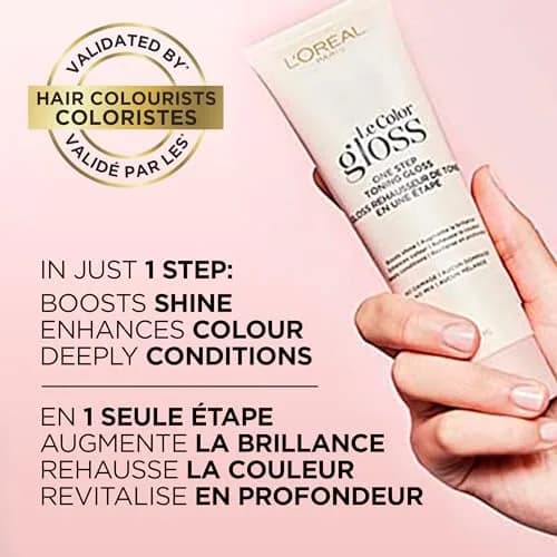 L'Oreal Paris Le Color Gloss One Step In-Shower Toning Hair Gloss, Silver, 4 Fl Oz (Pack of 2) | Neutralizes Brass & Boosts Shine thumbnail 4