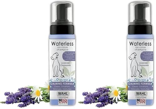 Wahl Pet Friendly Waterless No Rinse Shampoo for Dogs & Cats, Lavender & Chamomile Scented, 14.2 Fl Oz (Pack of 2) | pH Balanced, Alcohol-Free Formula thumbnail 1