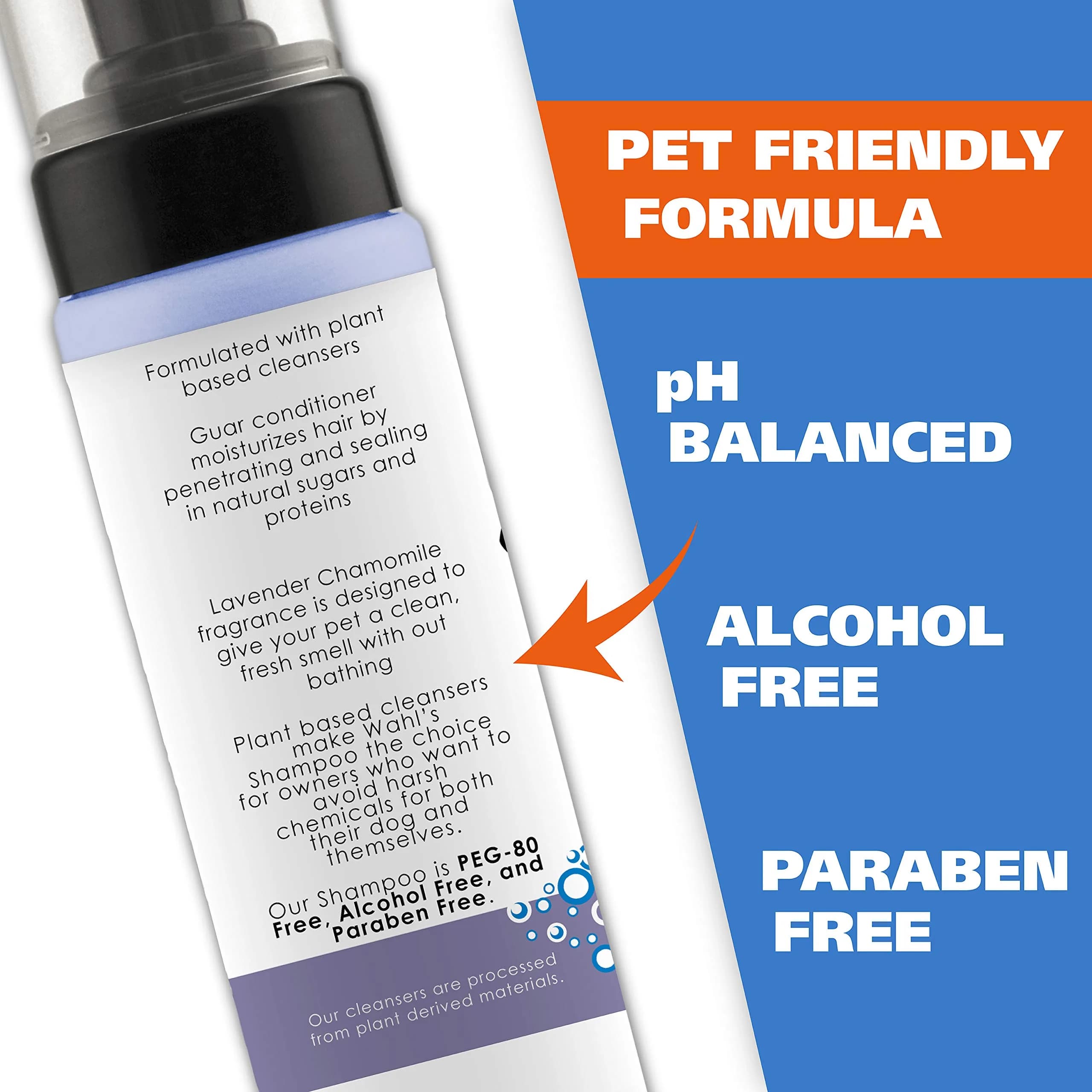 Wahl Pet Friendly Waterless No Rinse Shampoo for Dogs & Cats, Lavender & Chamomile Scented, 14.2 Fl Oz (Pack of 2) | pH Balanced, Alcohol-Free Formula - view 4