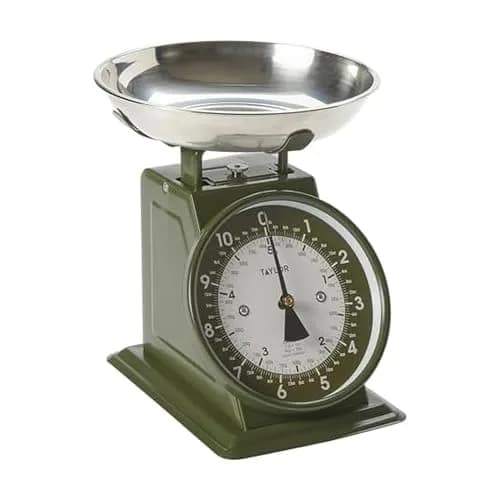 Taylor Vintage Mechanical Kitchen Scale 5 kg (11 lb) | Evergreen Analog Dial thumbnail 1