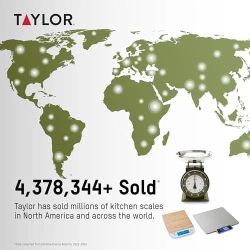 Taylor Vintage Mechanical Kitchen Scale 5 kg (11 lb) | Evergreen Analog Dial thumbnail 3
