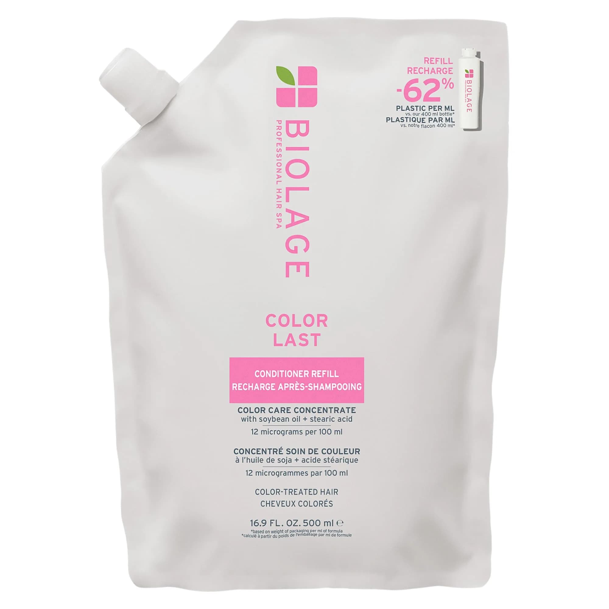 Biolage Color Last Conditioner Refill – For Color-Treated Hair, 16.9 fl oz | Nourishes & Preserves Salon Color