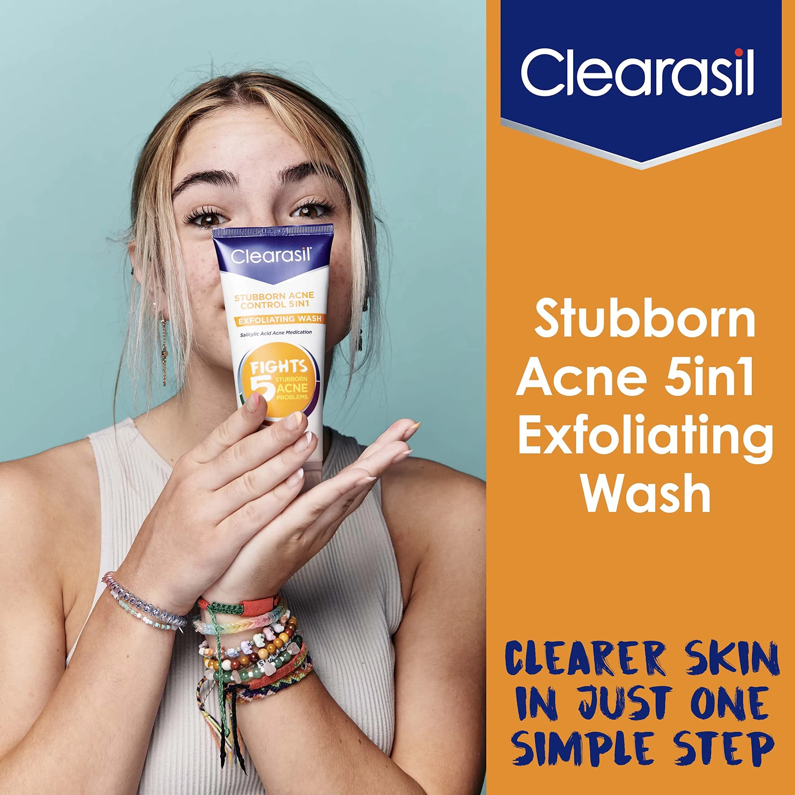 Clearasil Stubborn Acne Control 5in1 Exfoliating Wash 400ml (13.56 fl oz) | Maximum Strength Salicylic Acid - view 5