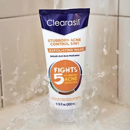 Clearasil Stubborn Acne Control 5in1 Exfoliating Wash 400ml (13.56 fl oz) | Maximum Strength Salicylic Acid thumbnail 7