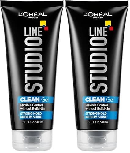 L'Oreal Paris Studio Line Clear Minded Clean Gel - Strong Hold 400ml (13.6 Fl Oz) | Natural Look Hair Gel thumbnail 1