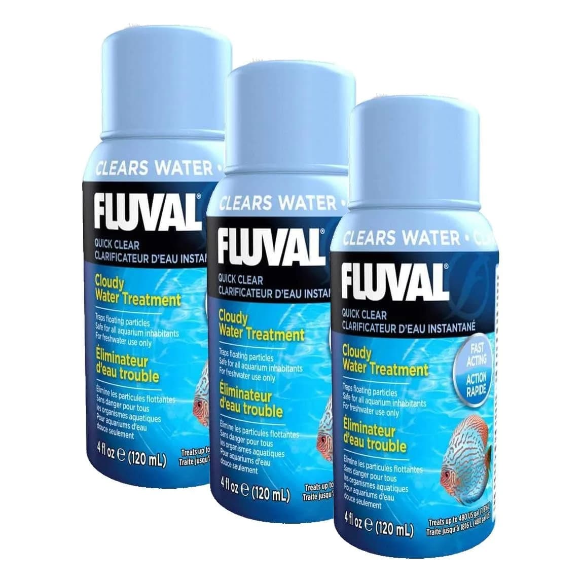 Fluval Quick Clear Aquarium Water Treatment 360ml (12 Fl Oz) | Clarifies Cloudy Tanks - main product image