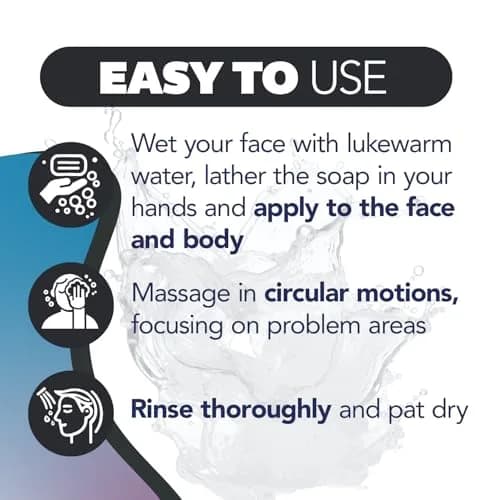 Asepxia Salicylic Acid & Activated Charcoal Bar Soap 4 Oz | Acne Treatment & Deep Cleansing for Oily Skin thumbnail 5