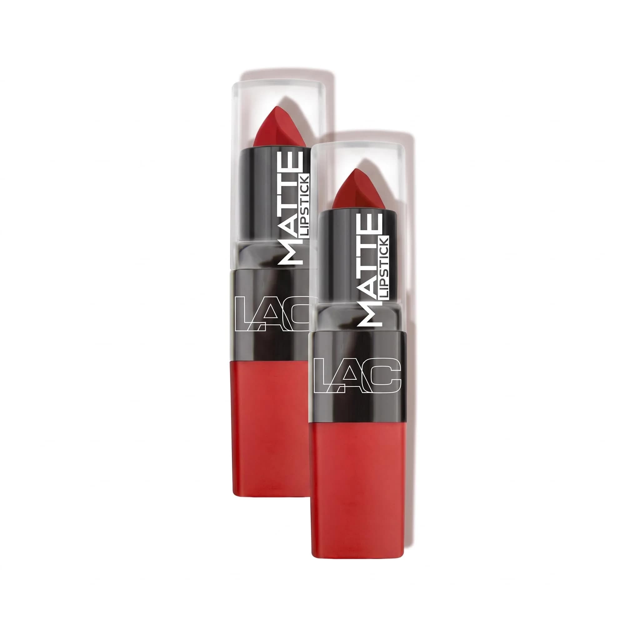 L.A. COLORS Matte Lipstick, Starlet 1 Ounce (Pack of 2) | Bold, Vibrant, Long-Lasting Matte Finish
