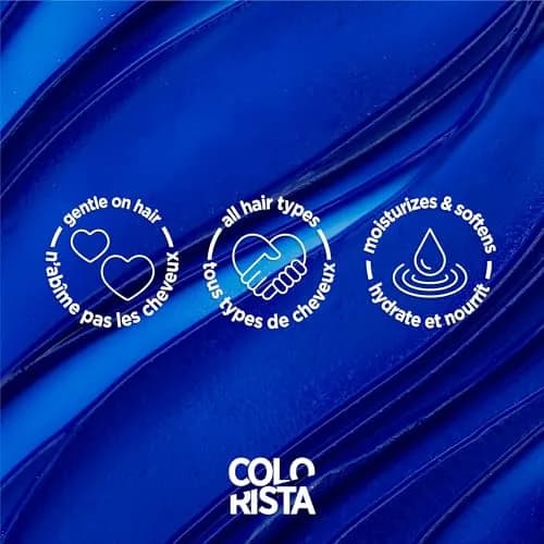 L'Oreal Paris Colorista Metallic Semi Permanent Hair Color - Metallic Blue (Pack of 2) thumbnail 4
