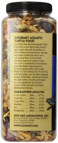 Zoo Med Gourmet Aquatic Turtle Food 22 oz (1.7 lb) | High Protein Treat for Growing Turtles thumbnail 3