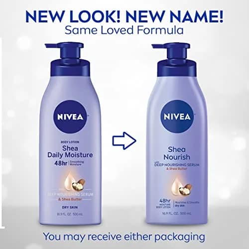 NIVEA Shea Nourish Body Lotion for Dry Skin 1000ml (33.8 Fl Oz) | 48-Hour Deep Nourishing Moisture thumbnail 2