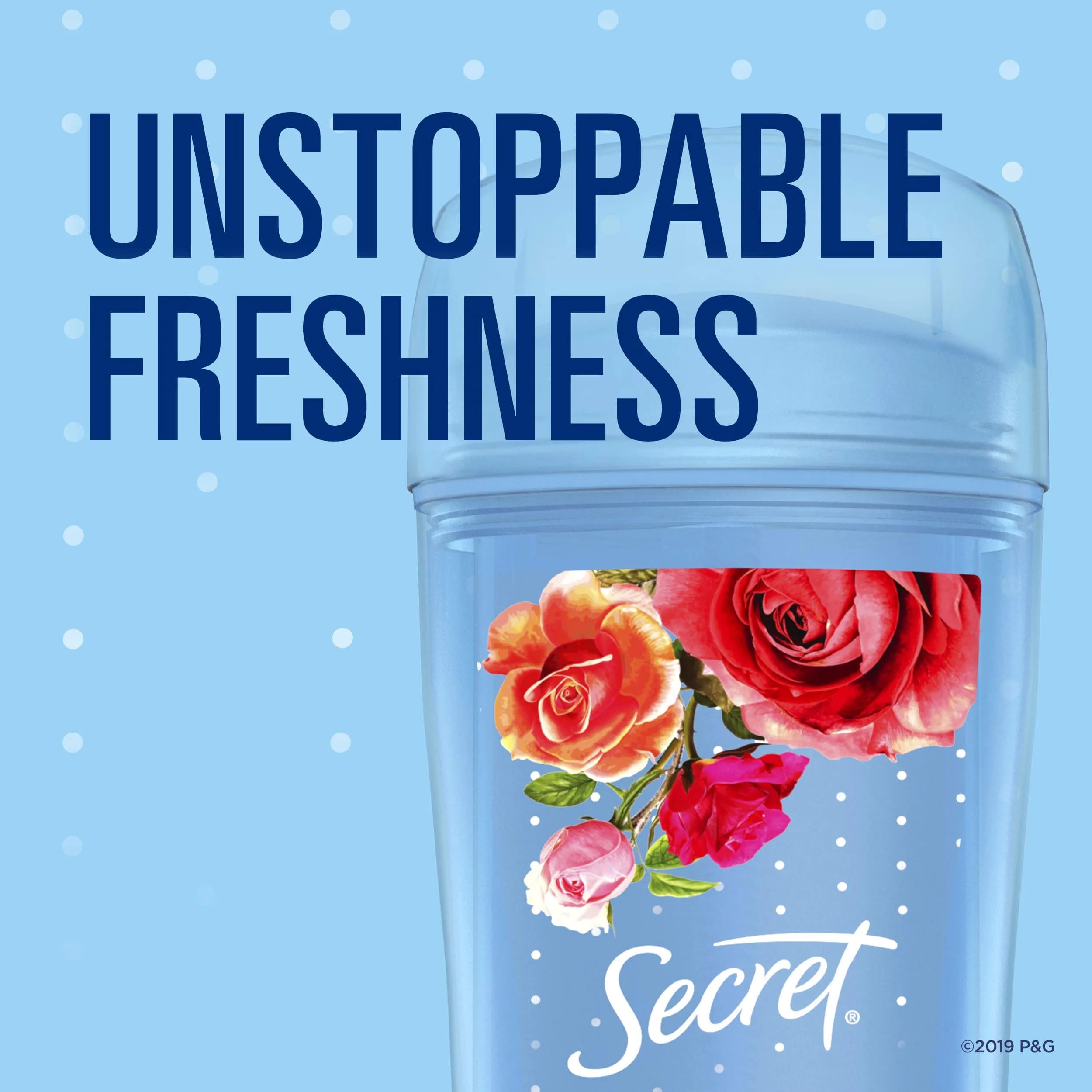 Secret Invisible Solid Antiperspirant Deodorant for Women, Rose Scent, 2.6 oz (Pack of 2) - view 4