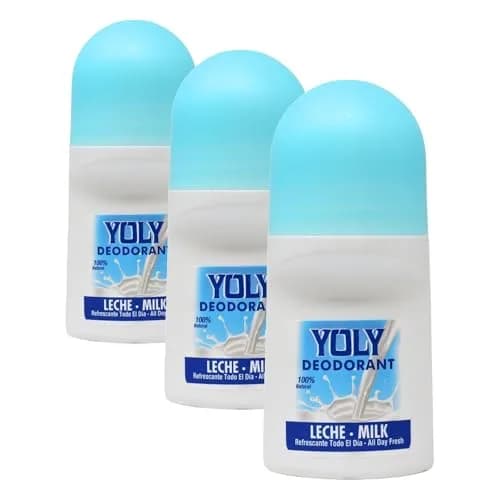 Yoly Deodorant Milk Antiperspirant 3 Pack | All Day Odor & Sweat Protection thumbnail 1