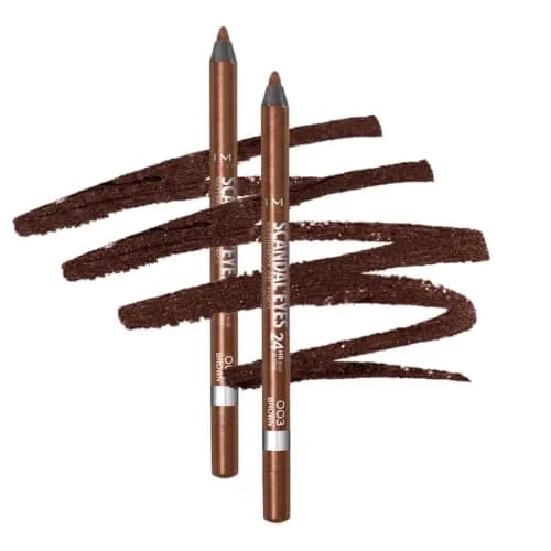 Rimmel Waterproof Gel Pencil Eyeliner 003 Brown | Long-Wearing, Smudge-Proof, Ultra-Smooth thumbnail 1