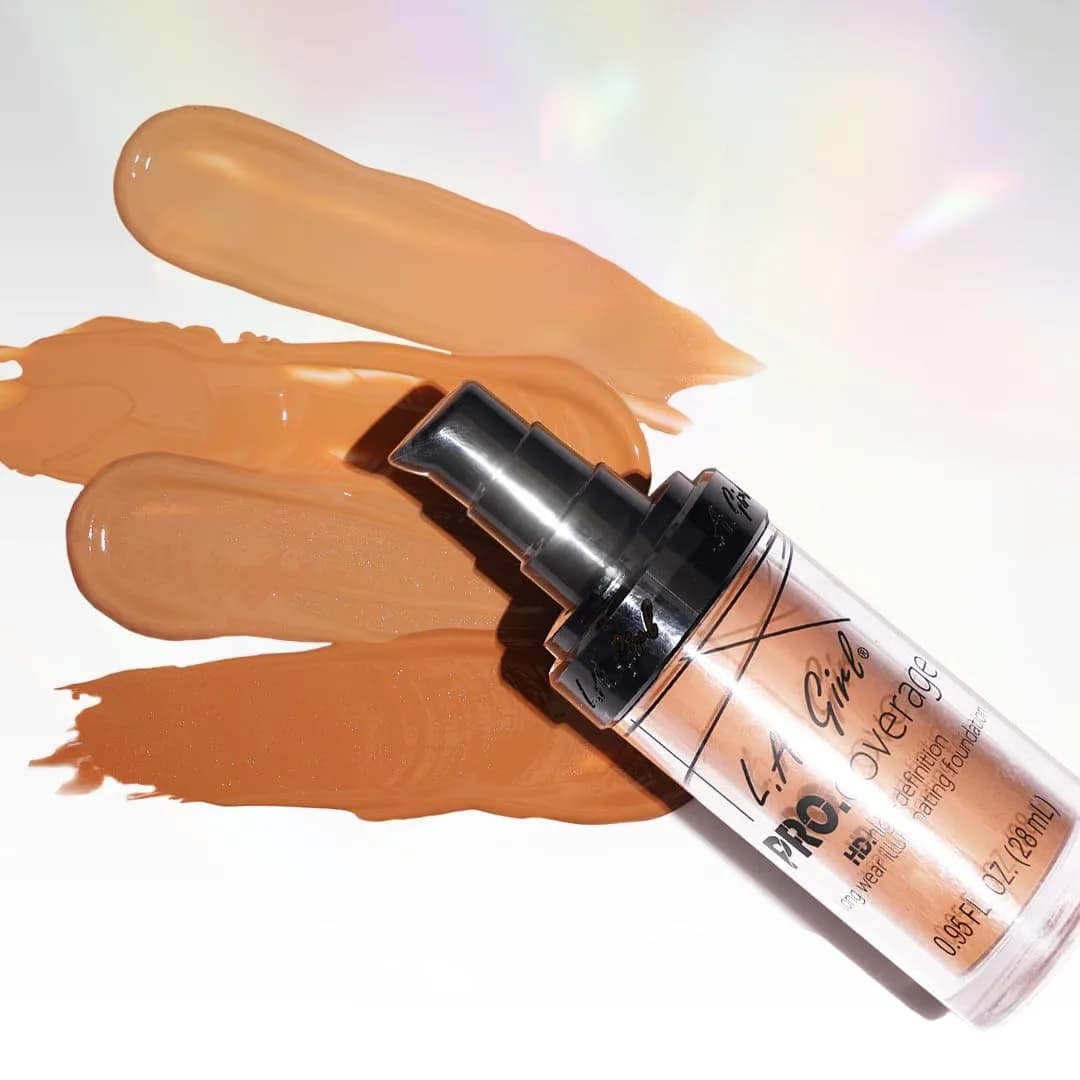 L.A. Girl Pro Coverage Liquid Foundation - Nude Beige (Pack of 2) | Dewy, Radiant Finish - view 4