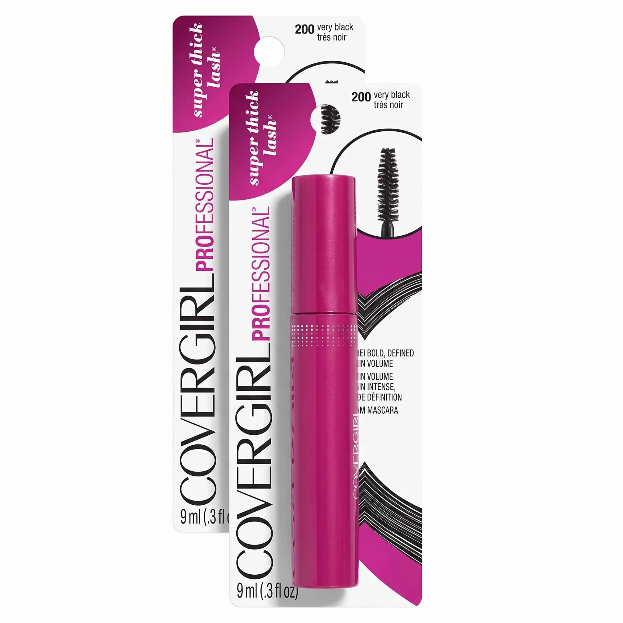 COVERGIRL Mascara Very Black 0.3 Fl Oz | Thick, Bold Lashes with Extreme Definition - main product image