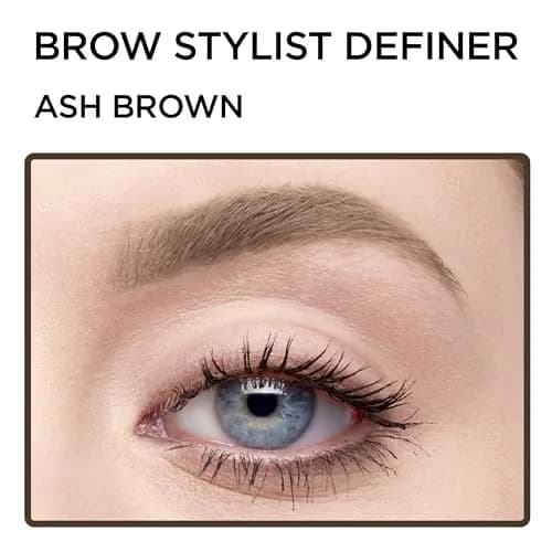L'Oreal Paris Brow Stylist Definer Waterproof Eyebrow Pencil, Medium Ash Brown, 0.003 Oz (Pack of 2) thumbnail 4