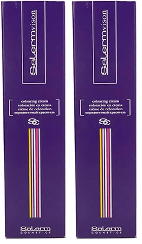 Salermvison Hair Coloring Cream #7.735 Chocolate Blonde Brazil | Rich, Vibrant, Grey Coverage — #7.735 CHOCOLATE BLONDE BRAZIL