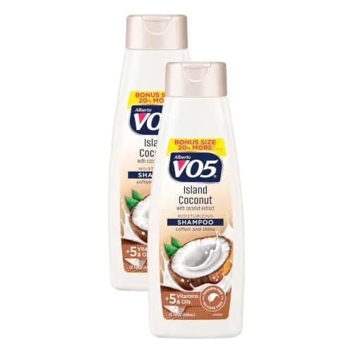 VO5 Island Coconut Moisturizing Shampoo 15 oz | Hydrating, Coconut Milk & Vitamin E, Long Lasting Fragrance thumbnail 1