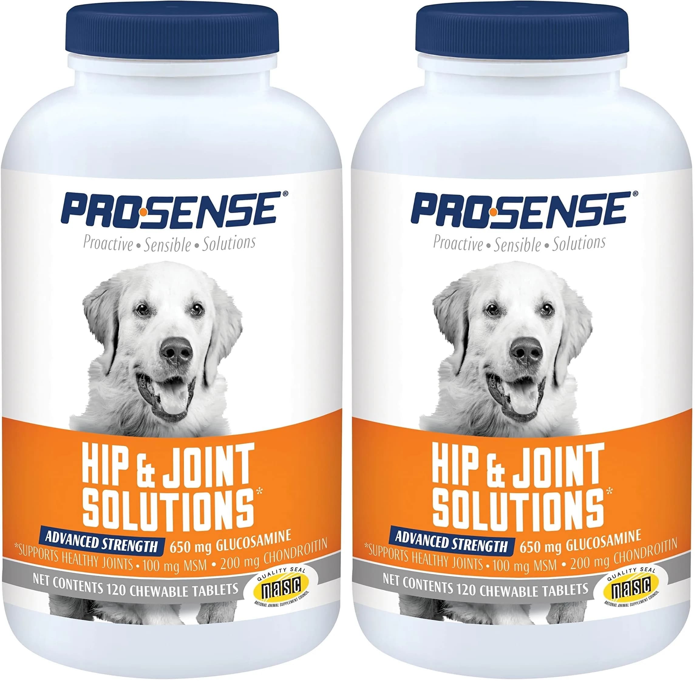 ProSense Advanced Strength Glucosamine Tablets for Dogs | 720 Count (6 x 120 ct) — Advanced Strength