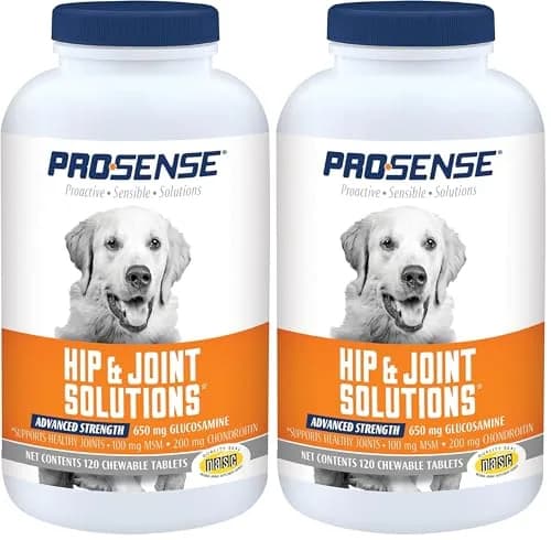 ProSense Advanced Strength Glucosamine Chew Tablets for Dogs 240 ct (120 ct Pack of 2) | Supports Joint Function & Cartilage Health thumbnail 1