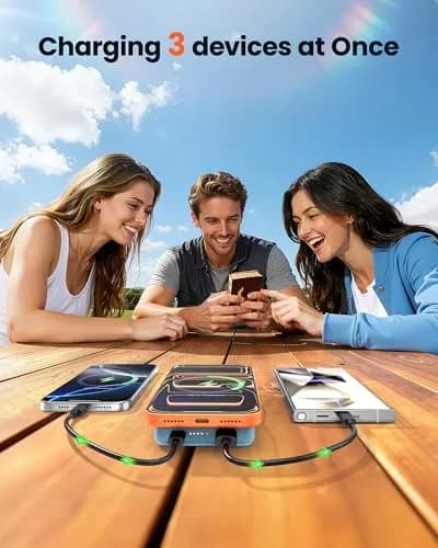 COOAV Power Bank 12000mAh Magnetic Portable Charger | Fast Wireless & USB-C Support thumbnail 6