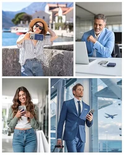 COOAV Power Bank 12000mAh Magnetic Portable Charger | MagSafe Compatible, Fast Wireless & USB-C Power thumbnail 7