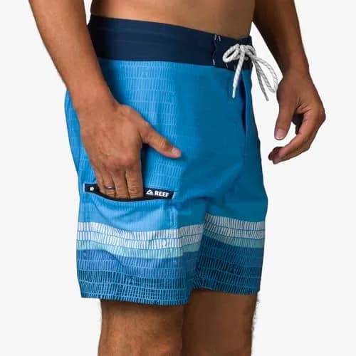 REEF Men's Remy Fixed Waist Boardshort Azure | 4-Way Stretch, Quick Dry, Casual Fit thumbnail 2