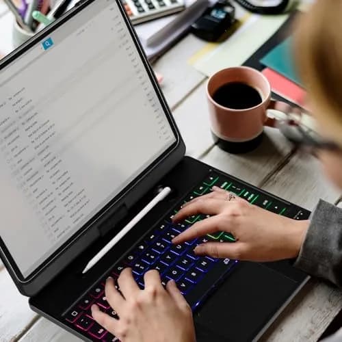 LENRICH Keyboard Case for iPad Pro 12.9 inch 6th/5th/4th/3rd Gen | 360° Rotating Smart Keyboard thumbnail 4