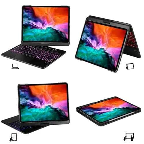 LENRICH Keyboard Case for iPad Pro 12.9 inch 6th/5th/4th/3rd Gen | 360° Rotating Smart Keyboard thumbnail 5
