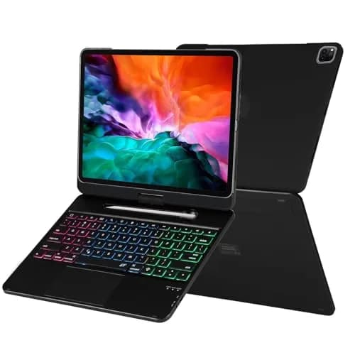 LENRICH Keyboard Case for iPad Pro 12.9 inch 6th/5th/4th/3rd Gen | 360° Rotating Smart Keyboard thumbnail 7