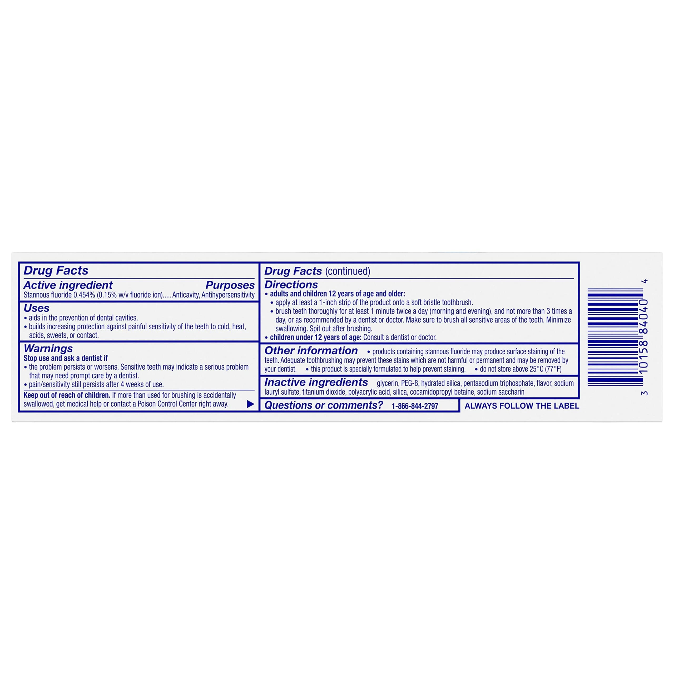 Sensodyne Repair and Protect Whitening Toothpaste | Sensitive Teeth & Enamel Care - view 7