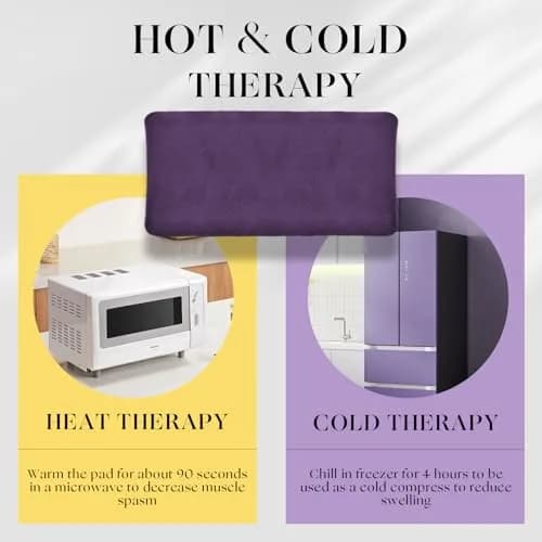 uncn Microwavable Heating Pad 13x7 Inch | Lavender Scent, Moist Warm Compress, Non-Electric & Portable thumbnail 8