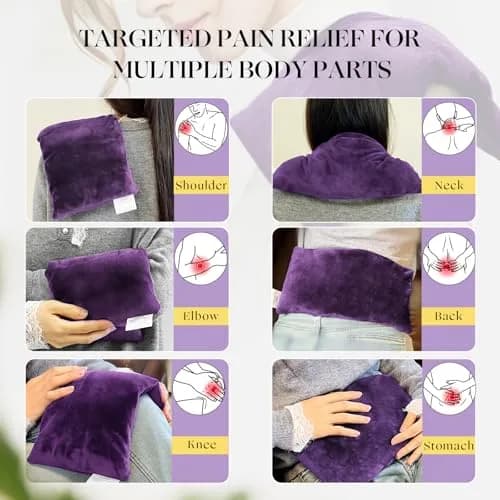 uncn Microwavable Heating Pad 13x7 Inch | Lavender Scent, Moist Warm Compress, Non-Electric & Portable thumbnail 2