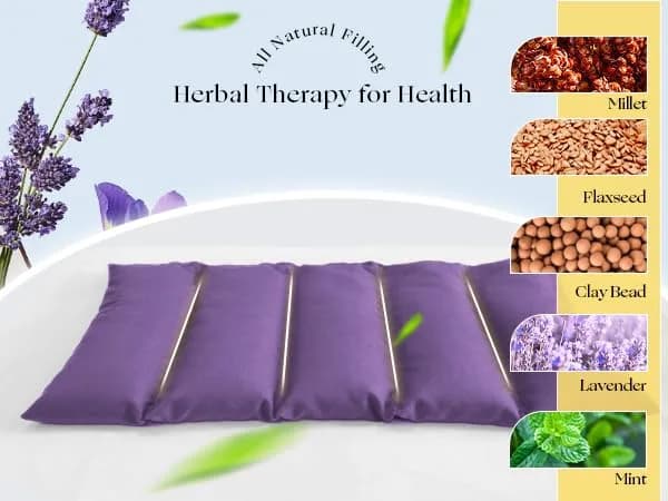 uncn Microwavable Heating Pad 13x7 Inch | Lavender Scent, Moist Warm Compress, Non-Electric & Portable thumbnail 4