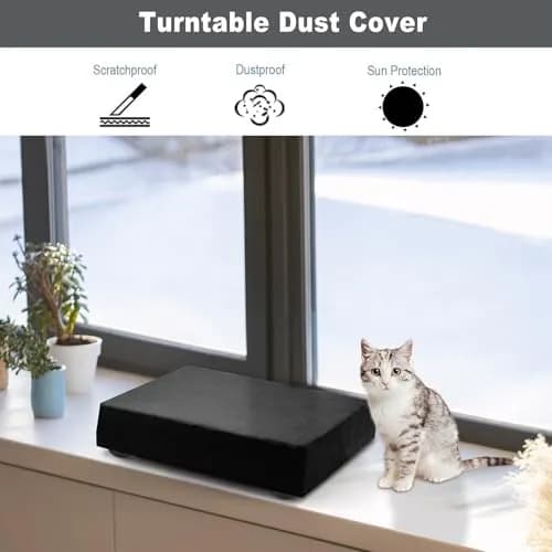 TXEsign Black Stretch Fleece Dust Cover for Audio-Technica AT-LP120XUSB & AT-LP120XBT-USB Turntables | Protects from Dust & Scratches thumbnail 4