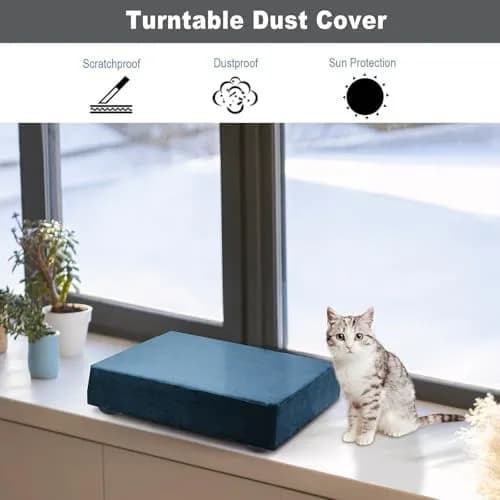 TXEsign Dust Cover Compatible with Audio-Technica AT-LP120XUSB & AT-LP120XBT-USB | Soft Elastic Fleece Dust Case (Dark Blue) thumbnail 4
