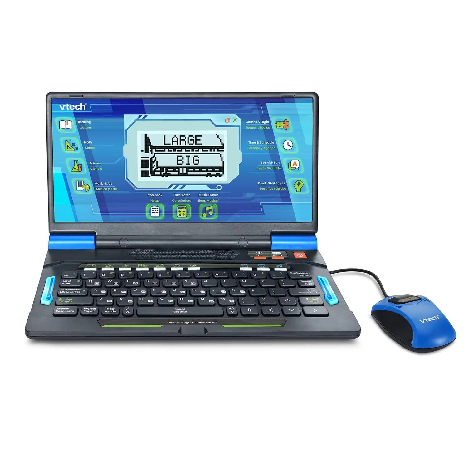 VTech Genio Bilingual JuniorBook Learning Laptop for Kids | Educational & Bilingual Toy (11.3" x 7.5" x 1.4")